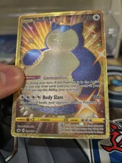 Snorlax Chilling Reign Secret Rare Gold Holo Card 224/198 Near Mint - Image 1