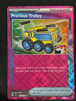 Precious Trolley 185/191 Ace Spec Prize Pack Series 8 Holo Pokemon Card NM - Image 1