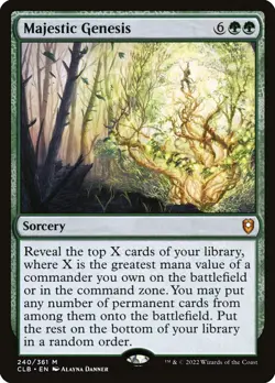 Majestic Genesis Regular - Commander Legends: Battle For Baldur'S Gate MTG-NM - Image 1