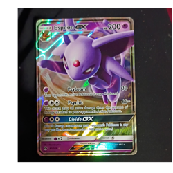 Espeon GX SM Base Set Ultra Rare Full Art Holo 200HP 61/149 Pokemon Card - Image 1
