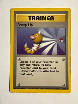 Scoop Up 078/102 Base Set Pokemon Card Trainer - Image 1