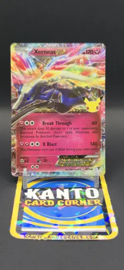 Pokemon TCG Xerneas EX Celebrations Holo Ultra Rare Card 97/146 Nm - Image 1