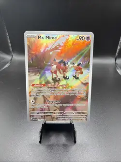 Pokemon TCG Mr. Mime Scarlet & Violet Holo Illustration Card 179/165 - Image 1
