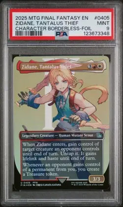 Zidane, Tantalus Thief (Borderless) Final Fantasy Foil PSA 9 - Image 1