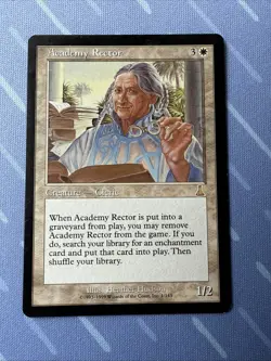 Academy Rector 1/143 Urza's Destiny VINTAGE 1999 Magic The Gathering - Image 2
