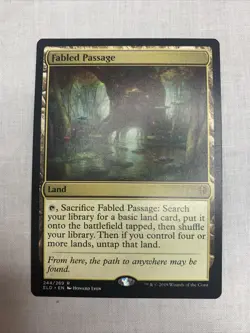 MTG Fabled Passage 244 Thrones Of Eldraine ELD Rare Regular Land - Image 1