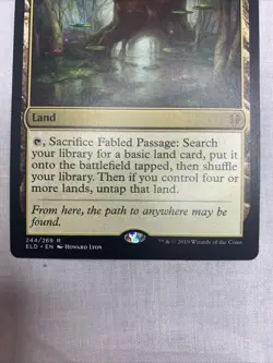 MTG Fabled Passage 244 Thrones Of Eldraine ELD Rare Regular Land - Image 4