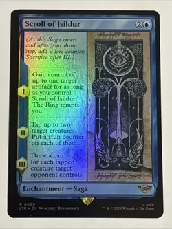 MTG Lord of the Rings Scroll of Isildur Foil 0069 NM Rare - Image 1