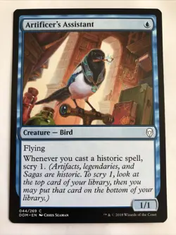 MTG Dominaria Artificer's Assistant 044/269 NM - Image 1