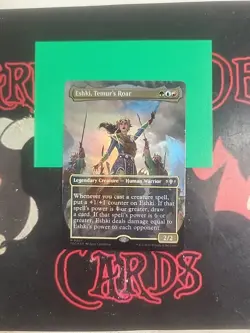 Magic The Gathering Commander Dragonstorm "Eshki, Temur's Roar" FOIL BORDERLESS - Image 1