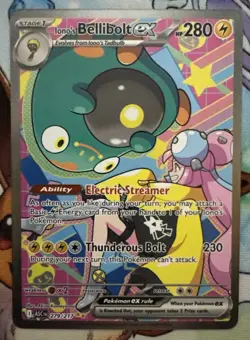 Pokemon TCG Mega Evolutions Ascended Heroes Iono’s Bellibolt EX SIR 279/217 NM - Image 1