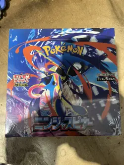 Pokemon Mega M4 Ninja Spinner Booster Box [Sealed] Japanese-Box with shrink - Image 1