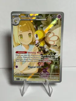 Pokemon Journey Together Lillie's Ribombee 164/159 Illustration Rare - Image 1