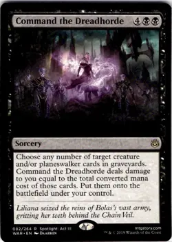 Magic The Gathering Command the Dreadhorde Rare #82 - Image 1