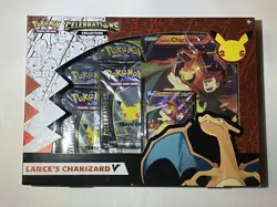 Pokemon Celebrations Collection Lance's Charizard V Box Set Factory Sealed - Image 1