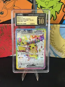 Pokemon CGC Pristine 10 Pikachu ex SR 122/106 Super Electric Breaker Japanese - Image 1