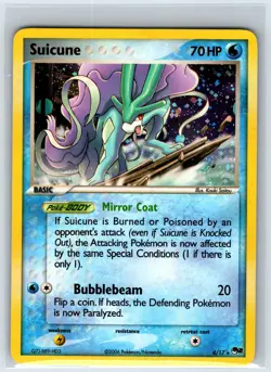Suicune 4/17 Rare POP Series 2 Pokemon Holo Lightly Played - Image 1