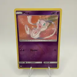 2019 Pokemon Hidden Fates Reverse Holo 32/68 Mew - Image 1