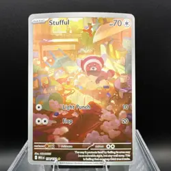 Pokemon Stufful ME01: Mega Evolution 154/132 Full Art Rare Holo Basic HP70 - Image 1