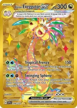 NM-Mint Alolan Exeggutor ex - 248/191 - Hyper Rare Pokemon Surging Sparks - Image 1