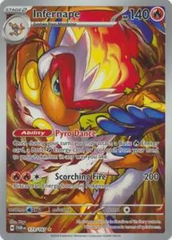 NM-Mint Infernape - 173/167 - Illustration Rare Pokemon Twilight Masquerade - Image 1
