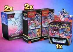 CHAOS RISING Pokemon Center ETB x2 + Booster Box + Booster Bundle x2 - Image 1