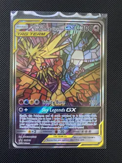 Pokemon TCG Moltres Zapdos & Articuno GX SM210 - CREASE - Image 1