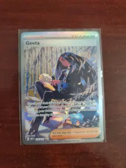Pokemon TCG Geeta Trainer Full Art Special Illustration Rare Holo 226/197 SV03 - Image 1