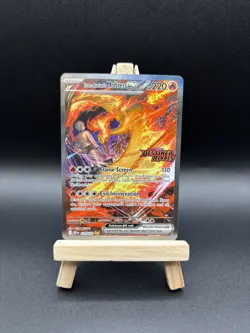 Pokemon TCG Team Rocket's Moltres EX 229/182 Destined Rivals Stamped - Image 1