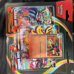 [Charmeleon] 3-Pack Blister Chaos Rising ME04 Pokemon TCG Ready To Ship - Image 1