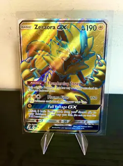Pokemon Zeraora GX SM-Lost Thunder Ultra Rare Full Art Holo 201/214 MP CONDTION - Image 1
