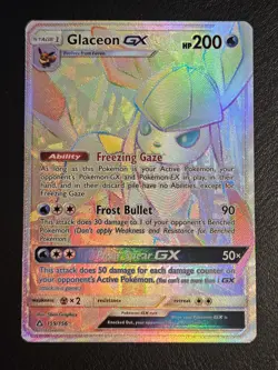 Glaceon GX - 159/156 - Secret Rare Pokemon Ultra Prism NM/VLP - Image 2