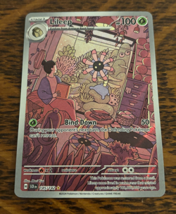 POKEMON LILEEP 145/142 STELLAR CROWN IR ILLUSTRATION RARE FULL ART - Image 1