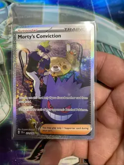 Pokemon TCG Trainer Morty's Conviction SIR 211/162 Temporal Forces Near Mint - Image 1