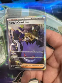 Pokemon TCG Trainer Morty's Conviction SIR 211/162 Temporal Forces Near Mint - Image 2