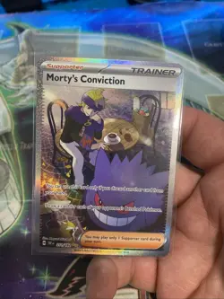 Pokemon TCG Trainer Morty's Conviction SIR 211/162 Temporal Forces Near Mint - Image 3