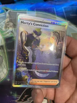 Pokemon TCG Trainer Morty's Conviction SIR 211/162 Temporal Forces Near Mint - Image 4