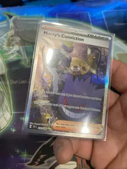 Pokemon TCG Trainer Morty's Conviction SIR 211/162 Temporal Forces Near Mint - Image 5