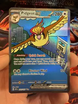 Pokemon TCG Pidgeot Ex 225/197 SIR Obsidian Flames Near Mint - Image 1