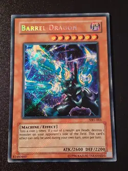 Yu-Gi-Oh Barrel Dragon VB5 Secret Rare LP - Image 1