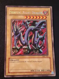 Yu-Gi-Oh Serpent Night Dragon MRL Secret Rare LP - Image 1