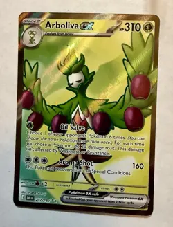 Pokemon TCG Arboliva EX 207/182 Full Art Holo Card, 2025 Destined Rivals Series - Image 3