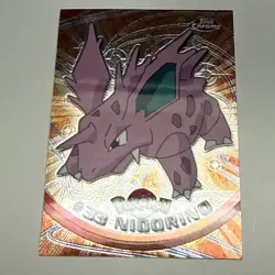 2000 TOPPS Chrome Holo Foil NIDORINO #33 Pokemon Trading Card NM - Image 1