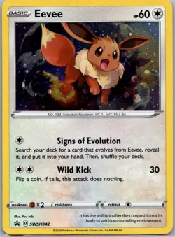 Eevee SWSH042 SWSH: Sword & Shield Promo Cards Holo - Image 1