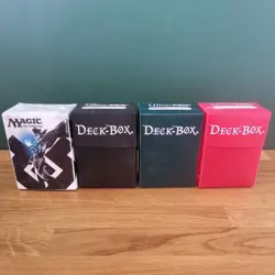 4 Ultra Pro Deck boxes 60+ Cards - Standard 60 Card Deck Size - Used - Image 1