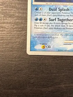 LP Empoleon 17/100 Majestic Dawn Pokemon Card World championship 2008 - Image 2