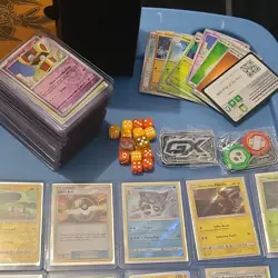 Pokemon TCG Sun & Moon Guardians Rising Card Lot Tapu Koko, Tapu Lele GX, Box - Image 5