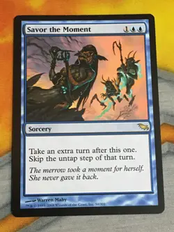 D1158 MAGIC GATHERING SHADOWMOOR SAVOR THE MOMENT #50 HP-DMG R MTG - Image 1