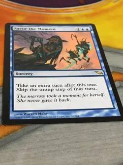 D1158 MAGIC GATHERING SHADOWMOOR SAVOR THE MOMENT #50 HP-DMG R MTG - Image 2