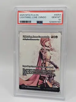 PSA 10 Non- Foil Lightning, Lone Commando R 0054 MTG Final Fantasy FCA 2025 - Image 1